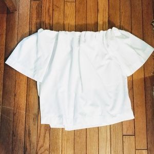 Off The Shoulder White Blouse